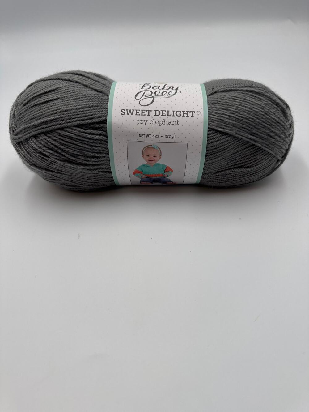 Baby Bee Sweet Delight Toy Elephant Gray 99 Yarn